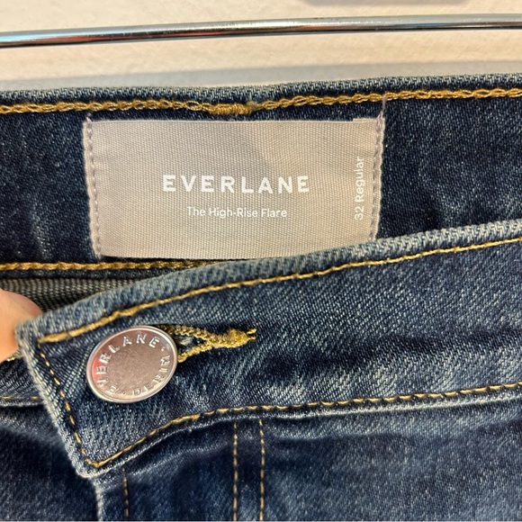 Everlane High Rise Flare Jeans Women Size 32x32 Medium Wash 5 Pocket NWT - Picture 7 of 11